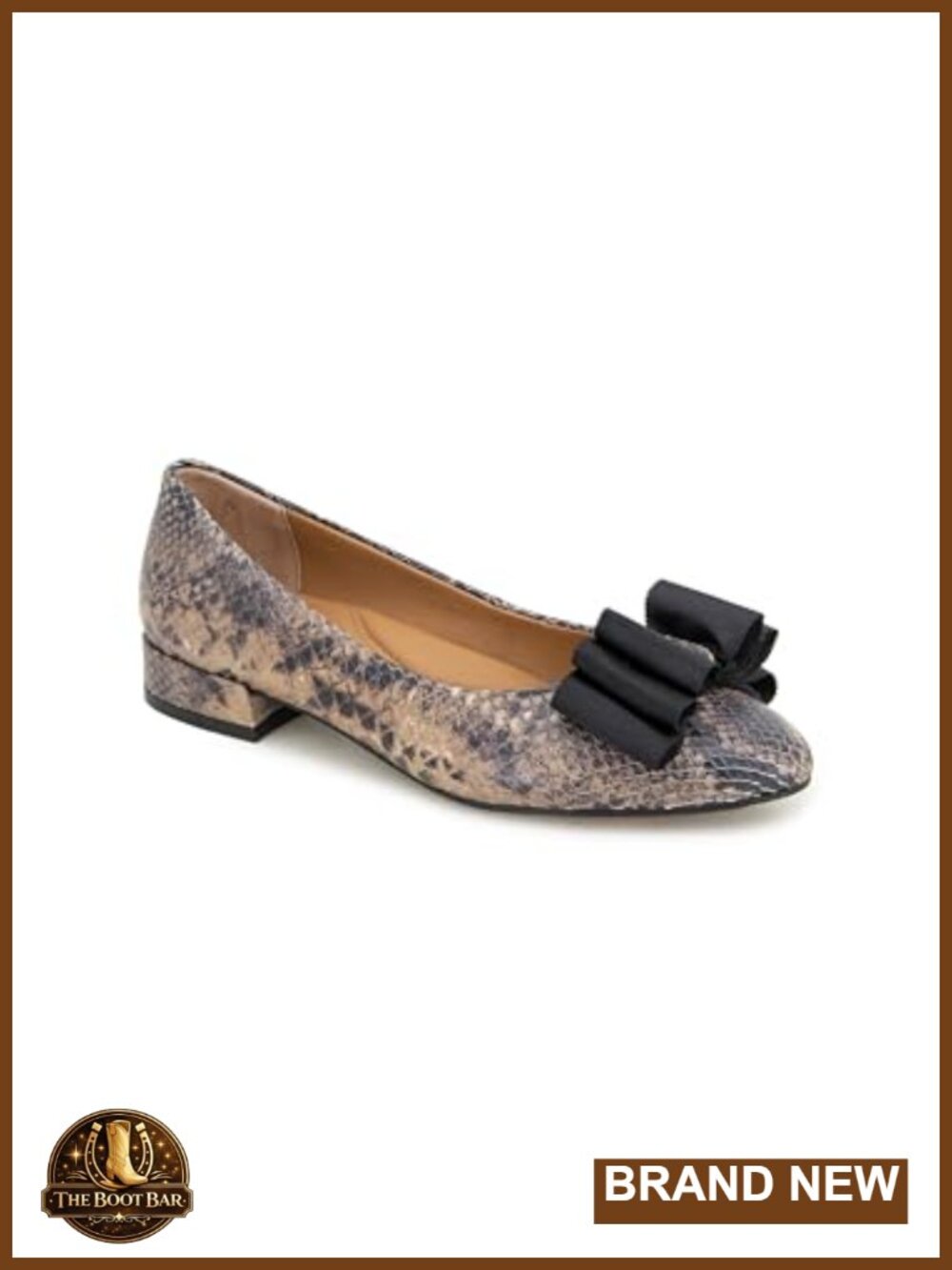Pointed Toe Ballet Flats with Bow Detail and Arch Support